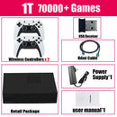 Console de Videogame Retro R3 PRO Sistema Batocera 500GB 3865U 70000+ Jogos para Wii PS2 PSP Saturn GameCube N64 Controle Sem Fio