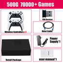 Console de Videogame Retro R3 PRO Sistema Batocera 500GB 3865U 70000+ Jogos para Wii PS2 PSP Saturn GameCube N64 Controle Sem Fio
