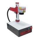 Máquina de Marcação a Laser Hunst Pequena, 30W 50W Portátil, Dobrável, Mini Gravador a Laser de Fibra, Presente DIY para Gravação, Gravação de Joias em Metal