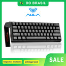 AULA WIN60 Teclado com interruptor magnético Gatilho rápido 8K Retorno RGB Hotswap 60% Teclado para jogos personalizado