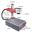 Máquina de Marcação a Laser Hunst Pequena, 30W 50W Portátil, Dobrável, Mini Gravador a Laser de Fibra, Presente DIY para Gravação, Gravação de Joias em Metal