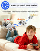 Drone Neo 4K Profissional Câmera Dupla FPV WiFi, Fluxo Óptico, Manutenção de Altura, Controle Remoto e 2 Baterias