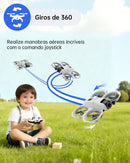 Drone Neo 4K Profissional Câmera Dupla FPV WiFi, Fluxo Óptico, Manutenção de Altura, Controle Remoto e 2 Baterias