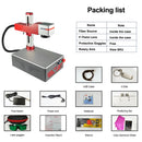 Máquina de Marcação a Laser Hunst Pequena, 30W 50W Portátil, Dobrável, Mini Gravador a Laser de Fibra, Presente DIY para Gravação, Gravação de Joias em Metal