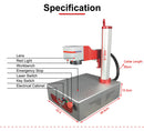 Máquina de Marcação a Laser Hunst Pequena, 30W 50W Portátil, Dobrável, Mini Gravador a Laser de Fibra, Presente DIY para Gravação, Gravação de Joias em Metal