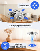 Drone Neo 4K Profissional Câmera Dupla FPV WiFi, Fluxo Óptico, Manutenção de Altura, Controle Remoto e 2 Baterias