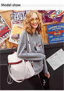 Mochila feminina de couro, mochila escolar antifurto com grande capacidade