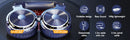Oneodio pro 10 com fio dj fones de ouvido baixo estéreo gaming headset com microfone para telefone estúdio monitor fone para gravação