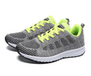 Mulheres sapatos casuais moda respirável andando malha sapatos planos tênis feminino 2021 ginásio sapatos vulcanizados branco calçado feminino