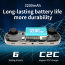 Anbernic rg40xx h console de jogos portátil 4.0-in 640*480 tela ips 3200mah sistema de 64 bits com luz rgb construído em 5k + jogos rg40xxh