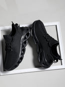 Homens esportes correndo preto sapatos de corrida tênis casuais marrom ao ar livre malha respirável feminino luz absorção de choque tênis preto