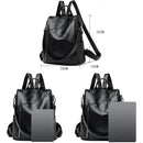 Mochila anti-roubo para mulheres, grande capacidade, bolsa de ombro única, couro macio, mochila de estudante escolar, alta qualidade, fêmea, novo, 2022, 2024