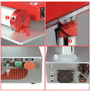 Máquina de Marcação a Laser Hunst Pequena, 30W 50W Portátil, Dobrável, Mini Gravador a Laser de Fibra, Presente DIY para Gravação, Gravação de Joias em Metal