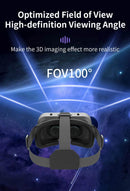 Óculos de realidade virtual 3d vr, dispositivos de fone de ouvido, lentes de capacete, óculos inteligentes para smartphones, celular, jogo móvel, conjunto de visualizador viar