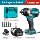 [Pneus de caminhão podem abrir] Kamolee Tool DTW700 1800N.m Chave de impacto elétrica de alto torque 1/2 polegadas para bateria de 18v/21V