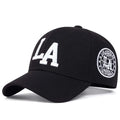 Bonés de beisebol snapback unissex com letras LA primavera e outono chapéus casuais ajustáveis ao ar livre chapéu protetor solar
