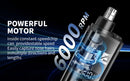 Máquina de acabamento hiena elétrica profissional máquina de cortar cabelo elétrica máquina de barba recarregável barbeador masculino kit aparador de cabelo