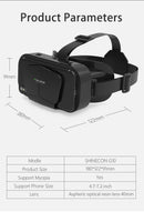 Óculos de realidade virtual 3d vr, dispositivos de fone de ouvido, lentes de capacete, óculos inteligentes para smartphones, celular, jogo móvel, conjunto de visualizador viar