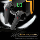 Fones de ouvido Bluetooth TWS sem fio com display LED, fone de ouvido estéreo com controle de toque, redução de ruído