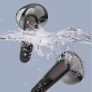 Fones de ouvido Bluetooth TWS sem fio com display LED, fone de ouvido estéreo com controle de toque, redução de ruído