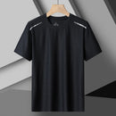 Camiseta feminina reflexiva para corrida – alta elasticidade respirável de seda gelada de secagem rápida para o verão, camiseta ativa legal de manga curta