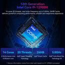 Helorpc Gaming Mini PC Intel 12a geração i9-12900Hk Nvidia RTX4060 8G 2xDDR4 3xScreen 4K UHD WIFI Bluetooth5.0 Windows10/11 Linux