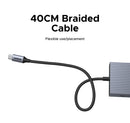 UGREEN 12 em 1 USB HUB Tipo-C para 2HDMI 4K120Hz DP USB3.2 10Gbps SD/TF RJ45 PD100W para MacBook Dell HP Acessórios para laptop Encaixe