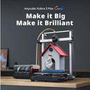 Anycúbico kobra 3 max fdm impressora 3d multicolorida com até 600 mm/s velocidade de impressão volume de construção 500*420*420mm controle de aplicativo inteligente