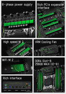 MACHINIST X99 MR9S V6 Placa-mãe LGA2011-3 Suporte Intel Xeon E5 v3/v4 CPU Processador ECC Desktop DDR4 Memória RAM NVME SATA M.2