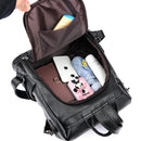 Vintage anti roubo feminino sacos de ombro mochilas de couro macio sac a dos viagem casual senhoras bagpack sacos escolares