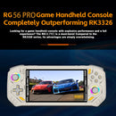 Console de Jogos Portátil Retro RG56 Pro com Tela Grande HD, Chip RK356, Carregamento Rápido e Jogos Clássicos Integrados