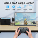Amoudo 15.6 Polegada monitor portátil 1920x1080p estender display ips painel lcd penhole suporte vesa udc mini hdmi display móvel
