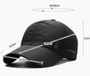 Boné de corrida com design original, fino, secagem rápida, respirável, língua de pato, sol, verão, pesca, boné de beisebol