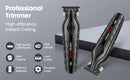 Máquina de acabamento hiena elétrica profissional máquina de cortar cabelo elétrica máquina de barba recarregável barbeador masculino kit aparador de cabelo
