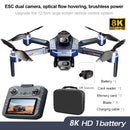 2026 novo GT8 drone GPS8K profissional hd 360° câmera dupla 5G WIFI motor sem escova, obstáculo pára-choques dobrável quadcopter brinquedos