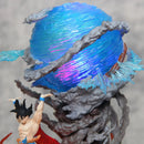 25cm dragon ball figuras espírito bomba sou goku anime figuras super saya pvc estátua boneca figura de ação modelo coleção brinquedos presente