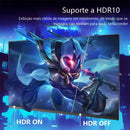 Monitor Gamer HOESD.a de 27 polegadas 180Hz 2K QHD para PC 2560*1400 FreeSync DP HDMI Tela Ultrafina para Desktop