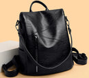 Vintage anti roubo feminino sacos de ombro mochilas de couro macio sac a dos viagem casual senhoras bagpack sacos escolares