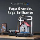 Anycúbico kobra 3 max fdm impressora 3d multicolorida com até 600 mm/s velocidade de impressão volume de construção 500*420*420mm controle de aplicativo inteligente