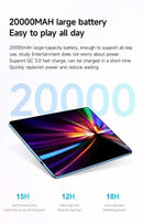 2025 original 12 polegadas pad air pro tablet pc 20000mah snapdragon 870 android 13 22gb ram 2tb rom 5g duplo sim gps 5k 4g wifi tablet