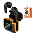 Fones de ouvido Bluetooth TWS sem fio com display LED, fone de ouvido estéreo com controle de toque, redução de ruído