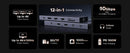UGREEN 12 em 1 USB HUB Tipo-C para 2HDMI 4K120Hz DP USB3.2 10Gbps SD/TF RJ45 PD100W para MacBook Dell HP Acessórios para laptop Encaixe