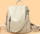 Vintage anti roubo feminino sacos de ombro mochilas de couro macio sac a dos viagem casual senhoras bagpack sacos escolares