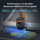 Anycúbico kobra 3 max fdm impressora 3d multicolorida com até 600 mm/s velocidade de impressão volume de construção 500*420*420mm controle de aplicativo inteligente