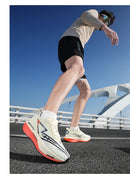 Tênis de corrida placa carbono especialidade maratona esportes masculinos respirável leve feminino confortável atlético antiderrapante tênis