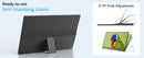 Amoudo 15.6 Polegada monitor portátil 1920x1080p estender display ips painel lcd penhole suporte vesa udc mini hdmi display móvel