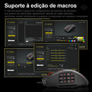 E-YOOSO X-39 USB RGB Gaming Mouse com fio 24000 DPI, mouse óptico para jogos SG8960, 19 botões programáveis para computador, PC, laptop.