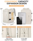Mochila de Viagem de Grande Capacidade para Homens e Mulheres, Bolsa para Laptop Multifuncional, Mochila Expansível para Viagens de Negócios