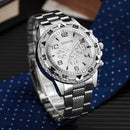 1/4PCS Relógio de Luxo Masculino com Mostrador Grande, Relógio de Quartzo Fashion para Homens, Presente Reloj Hombre (Sem Caixa)