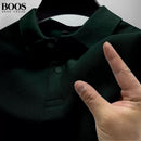 Nova camisa polo masculina de alta qualidade com mangas curtas, moda de verão, casual, confortável e respirável.